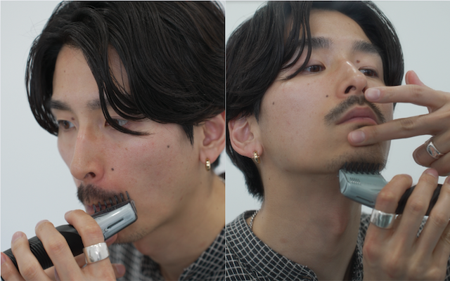 毛を均一な長さに揃える